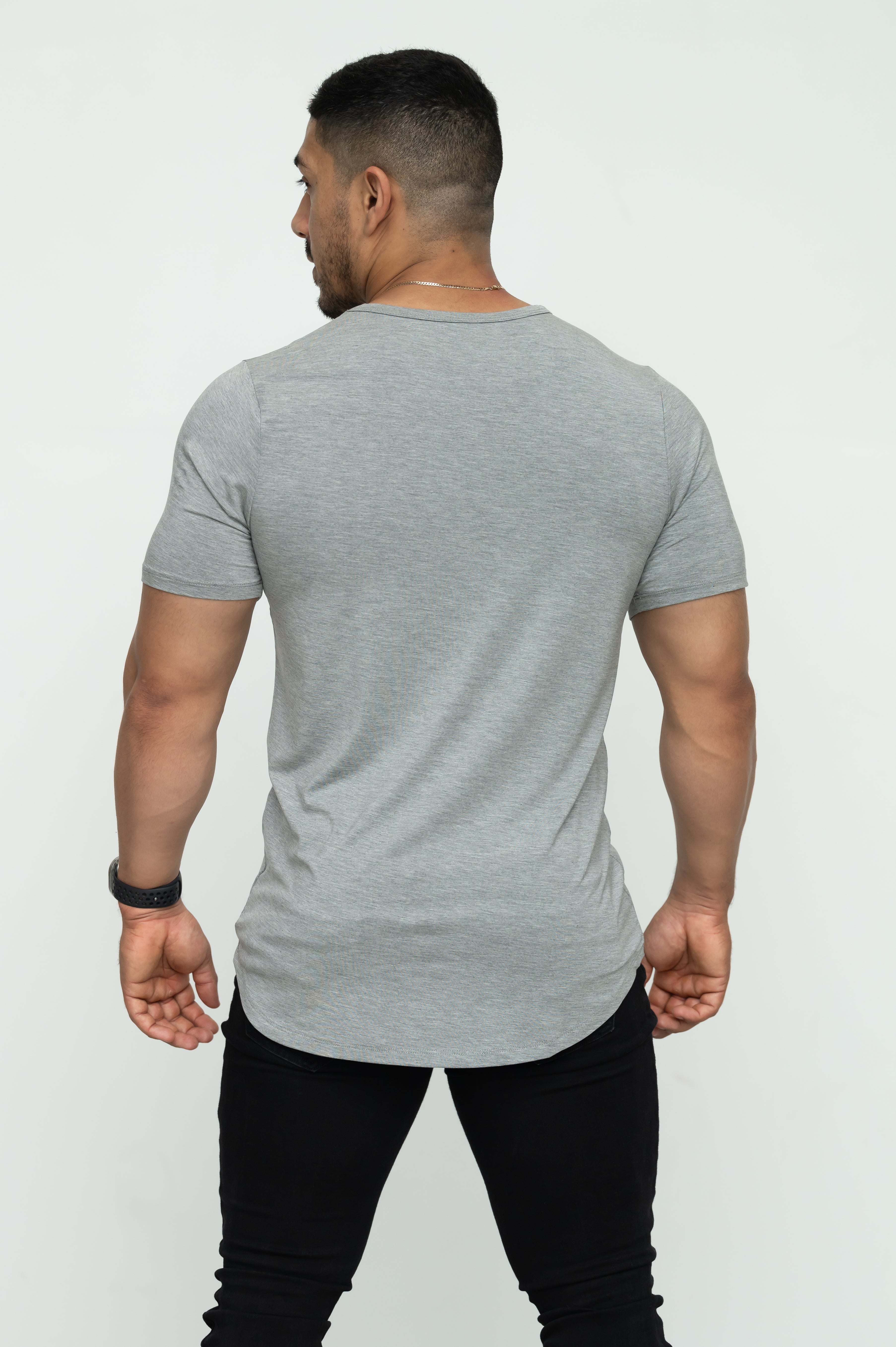 Relaxed Long Hem T Gray