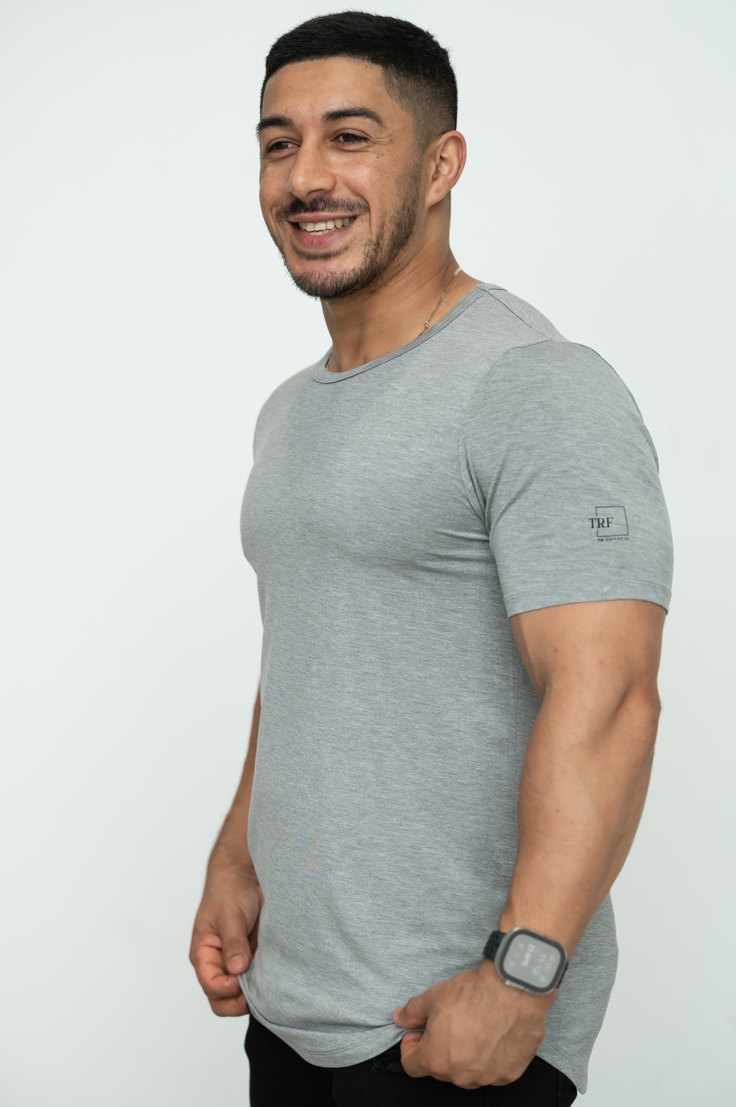 Relaxed Long Hem T Gray